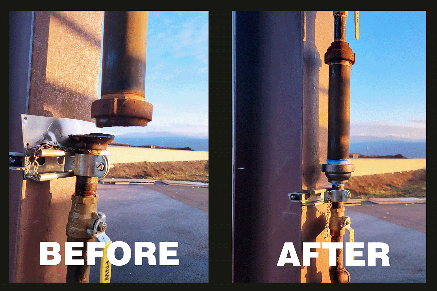 broken pipe