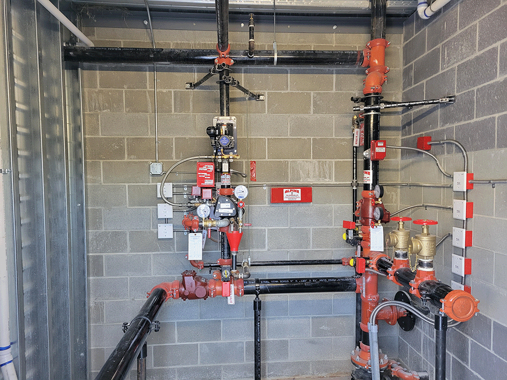 commercial sprinkler riser